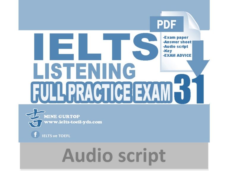 IELTS LISTENING FULL PRACTICE EXAM 31 (AUDIO SCRIPT) – IELTS TOEFL PTE Sns-Brigh10