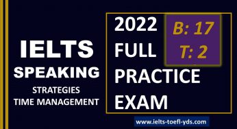 IELTS SPEAKING 17-2 WITH TIME MANAGEMENT