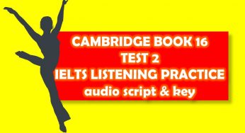 CAMBRIDGE BOOK 16 – TEST 2