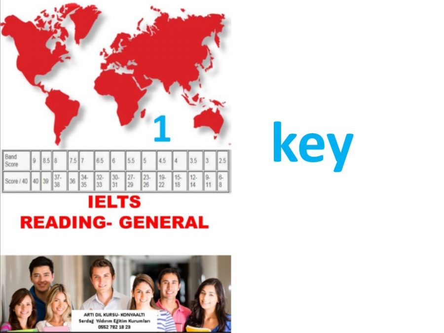 IELTS-GENERAL READING-KEY